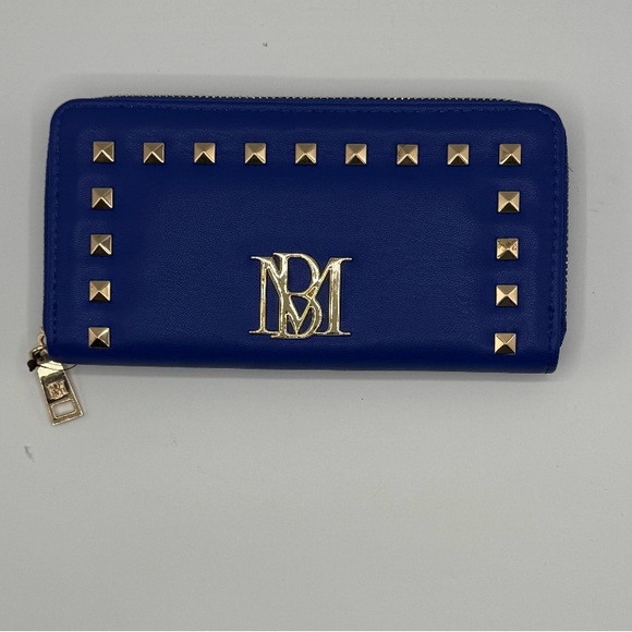 Badgley Mischka Handbags - Badgley Mischka Blue Wallet‎ with Gold Accents